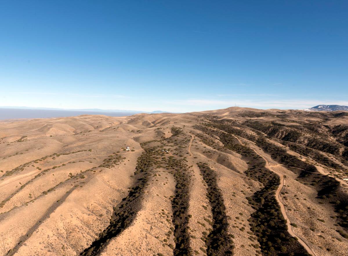 Aerial view of the San Andreas Fault, California
