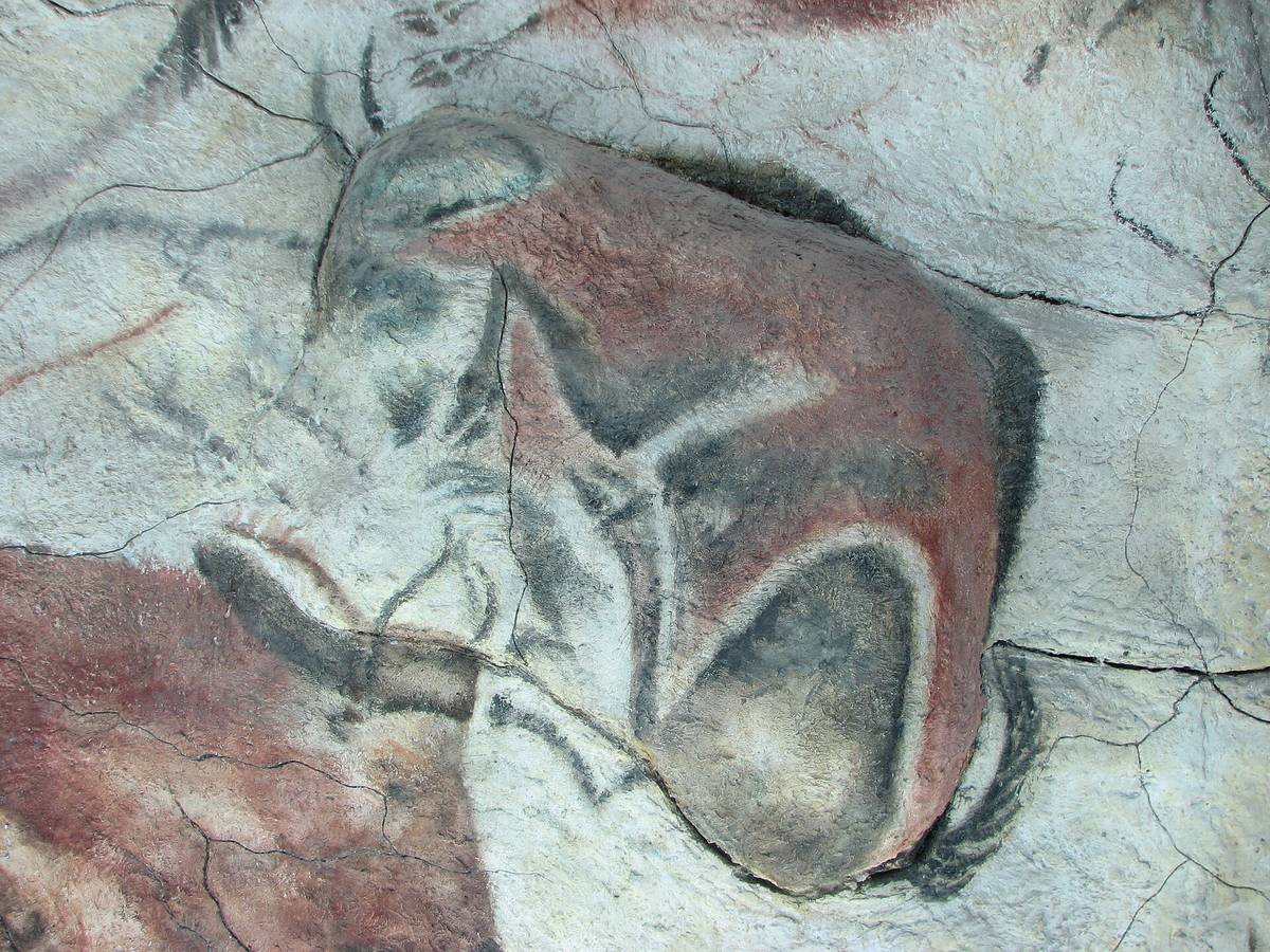 Bison von der Decke der Höhle von Altamira