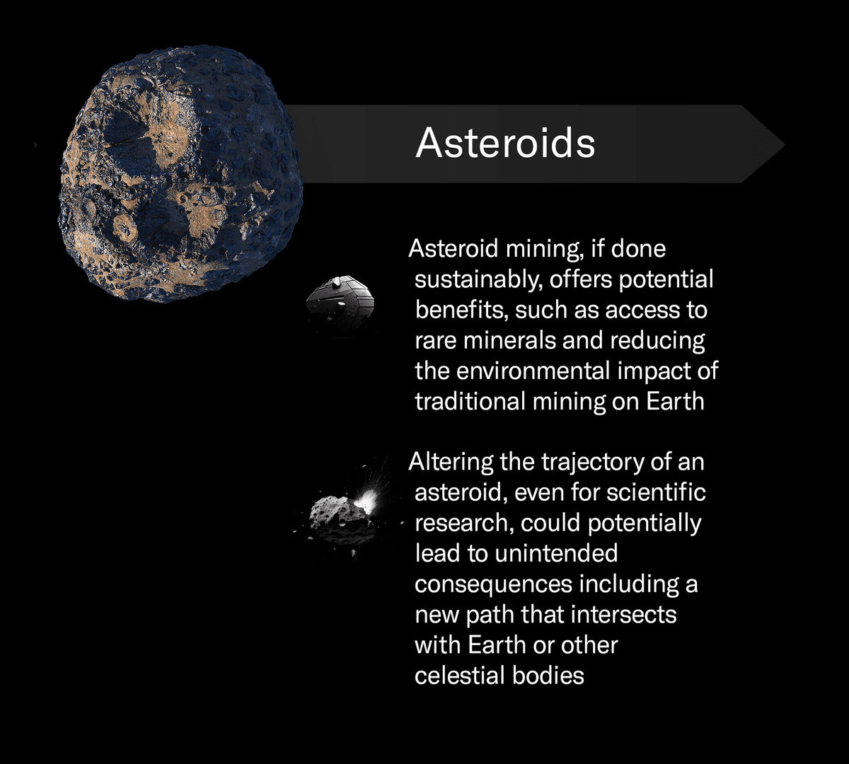 Space Sustainability challenges in asteroids black